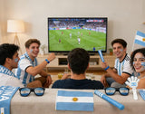 Argentina Football Fan Support Set – 6-Piece Stadium Cheering Kit with Scarf, Flag & Face Paint