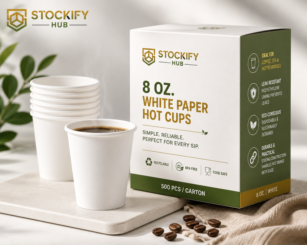 8 oz hot drink paper cups