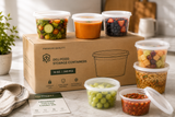 16 oz Deli Food Storage Containers with Airtight Lids – 240 Pcs/Carton