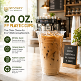 20 oz PP Plastic Cups – 1200 Pcs/Carton