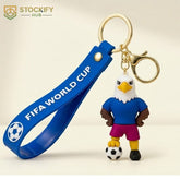 Official FIFA 2026 Clutch Mascot Keychain – Soccer Tournament Collectible Backpack Clip