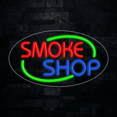 Neon Smoke Shop Sign | RGB Multi-Color | Remote Control