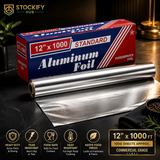 12 Inch Aluminum Foil Roll – 1000 Sheets/Box