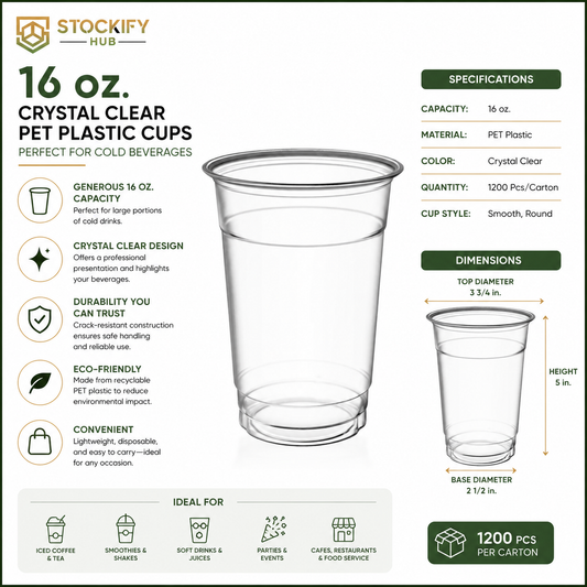 16 oz disposable cold cups