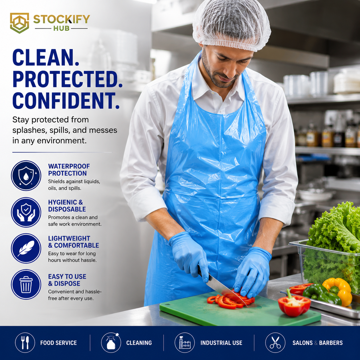 Polyethylene Aprons – 10 x 100 Pcs/Carton