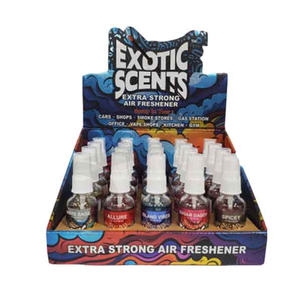 Exotic Scents | Air Freshener | 30ml | 20ct Display