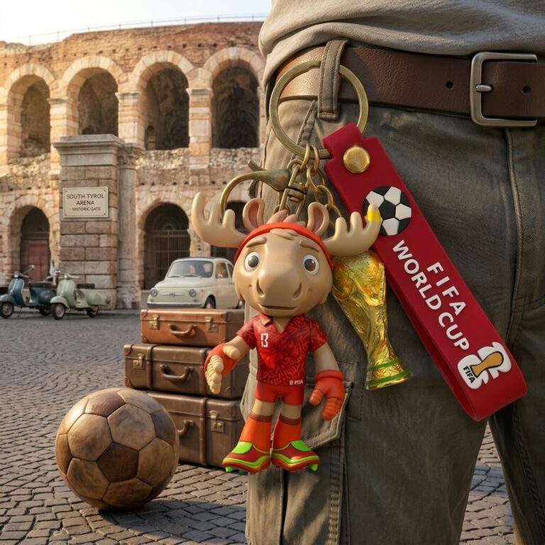 Official FIFA 2026 Maple Mascot Keychain – Soccer Tournament Collectible Backpack Clip
