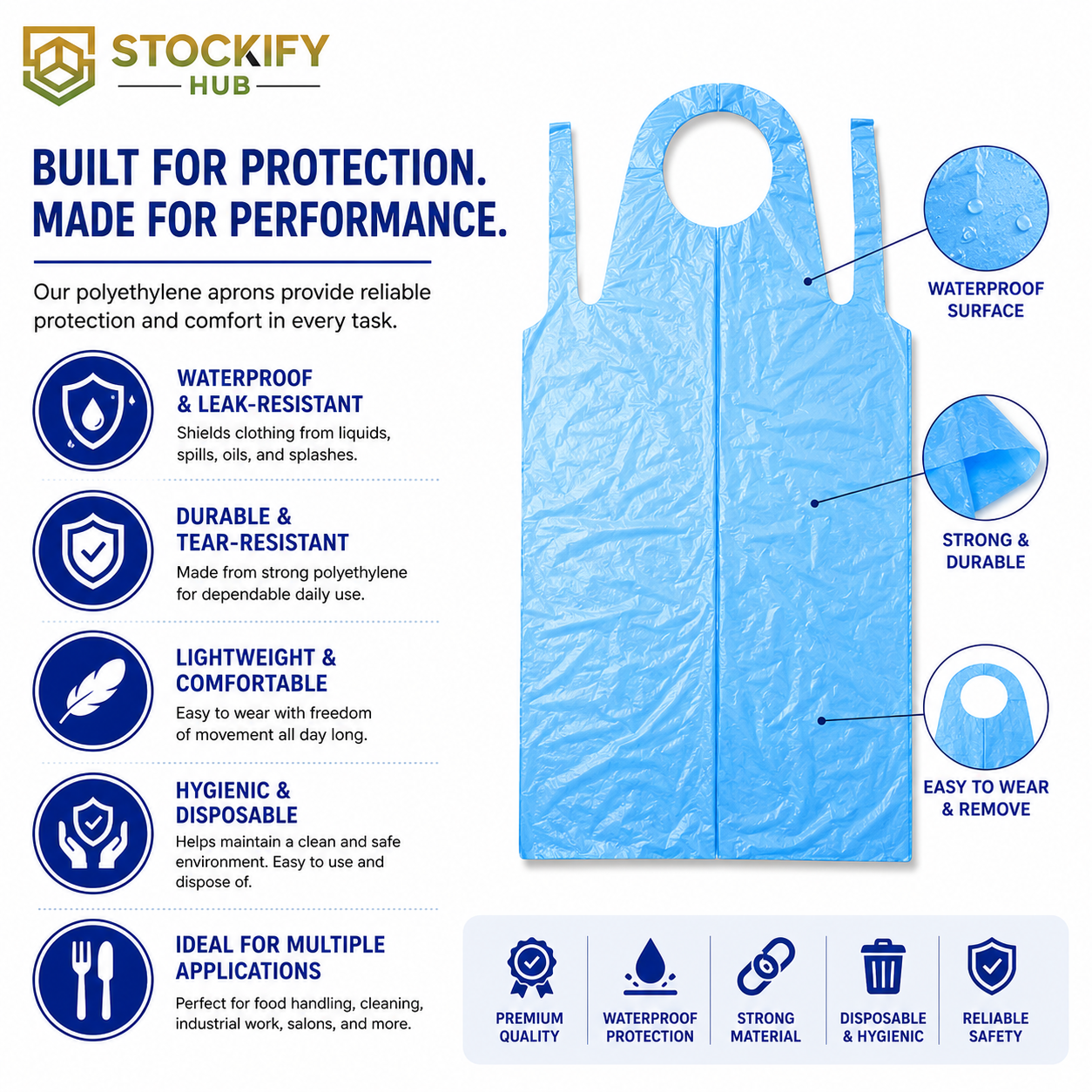 Polyethylene Aprons – 10 x 100 Pcs/Carton