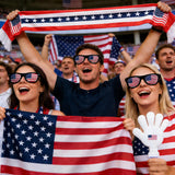 USA Football Fan Support Set – 6-Piece 2026 World Cup Stadium Cheering Kit with Scarf, Flag & Face Paint