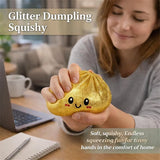 Mystery Dumpling with Steamer Squeeze Toy – Kawaii Fidget Squishy Anti-Stress Toy for Adults & Kids.