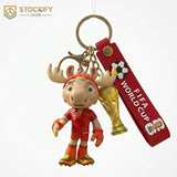 Official FIFA 2026 Maple Mascot Keychain – Soccer Tournament Collectible Backpack Clip