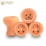 Khateeb Mujaheed Clay Hookah Bowl – Traditional Handmade Terracotta Shisha Bowl
