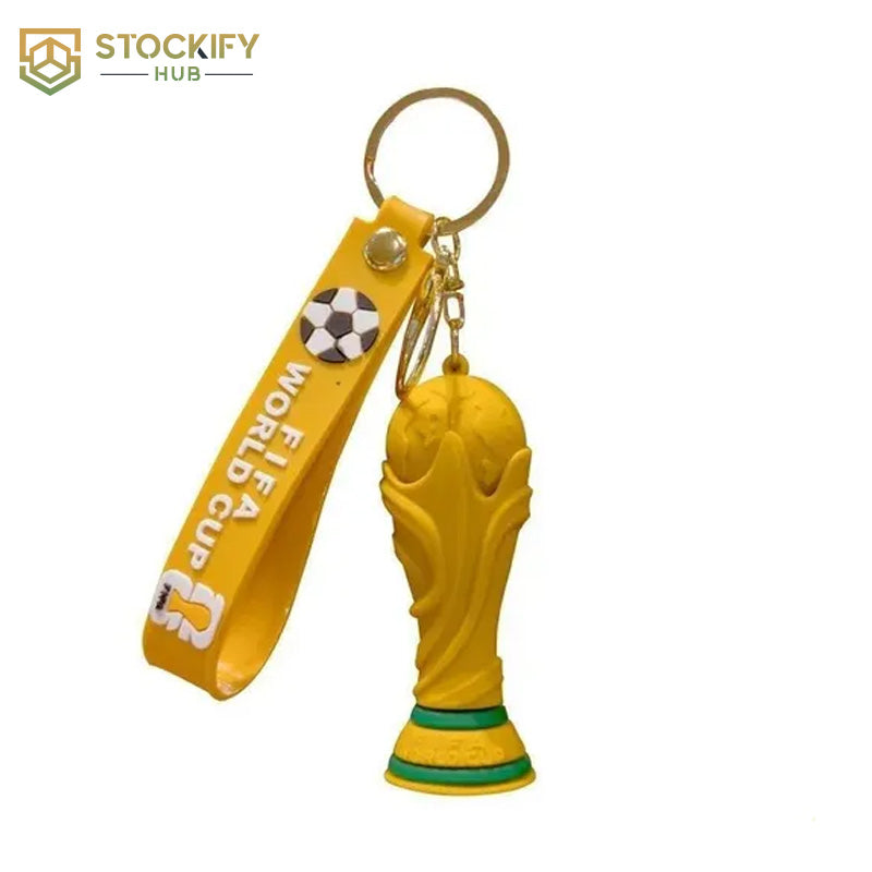 Official FIFA World Cup 2026 Trophy Keychain – Soccer Tournament Collectible Wristlet Clip