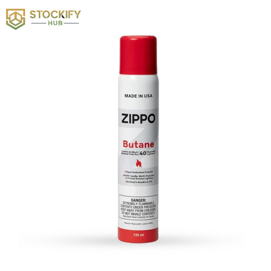 Zippo Premium Butane Gas – 135ml (12-Count Bulk Pack)