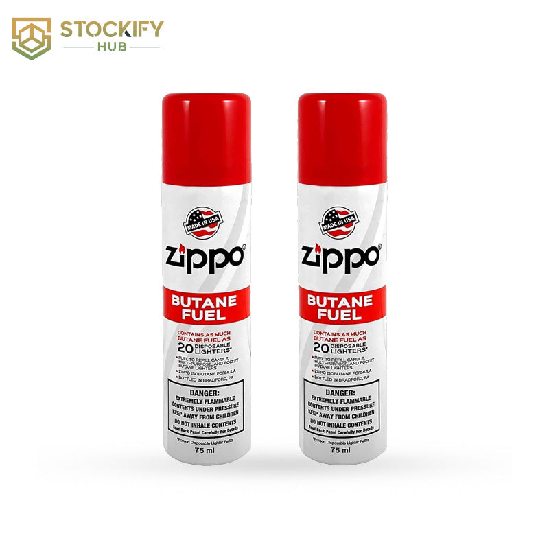 Zippo Premium Butane Fuel Refill – 42g (1.48 oz) Pocket Size Canister