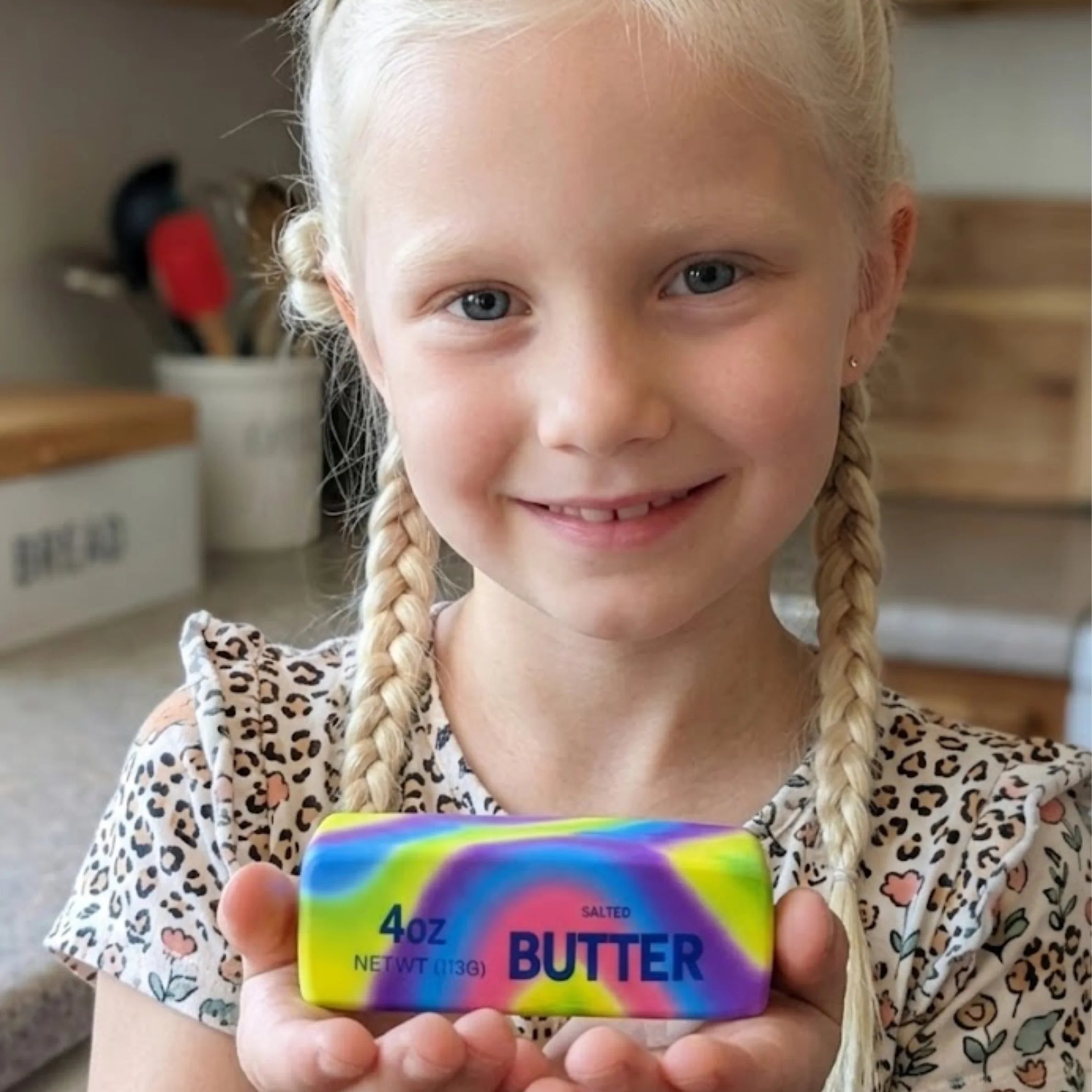 Pastel Rainbow Squishy Butter Stick – Ultra-Soft Slow-Rising Sensory Toy
