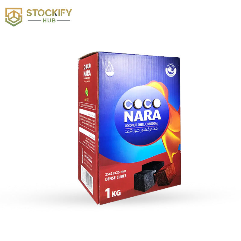 Coco Nara Hookah Charcoal | 1KG Box | 72Pcs Per Box 25mm | CN-25-1KG