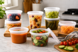 16 oz Deli Food Storage Containers with Airtight Lids – 240 Pcs/Carton