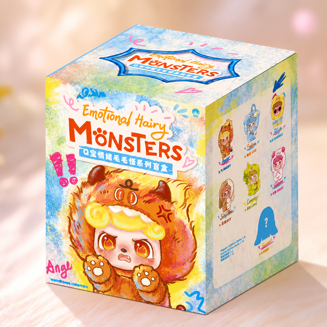 Q.Kid Emotional Hairy Monsters Series Blind Box | Mystery Collectible Figure