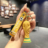 Official FIFA World Cup 2026 Trophy Keychain – Soccer Tournament Collectible Wristlet Clip