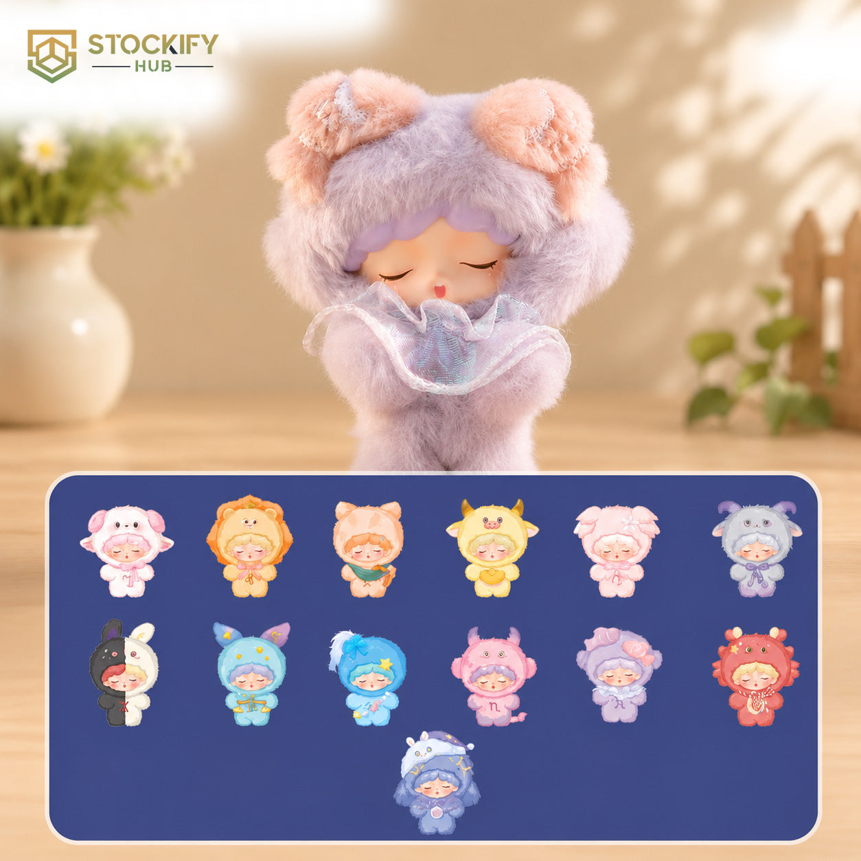 YUMO Zodiac Series Plush Blind Box | Zodiac Mystery Collectible Plush